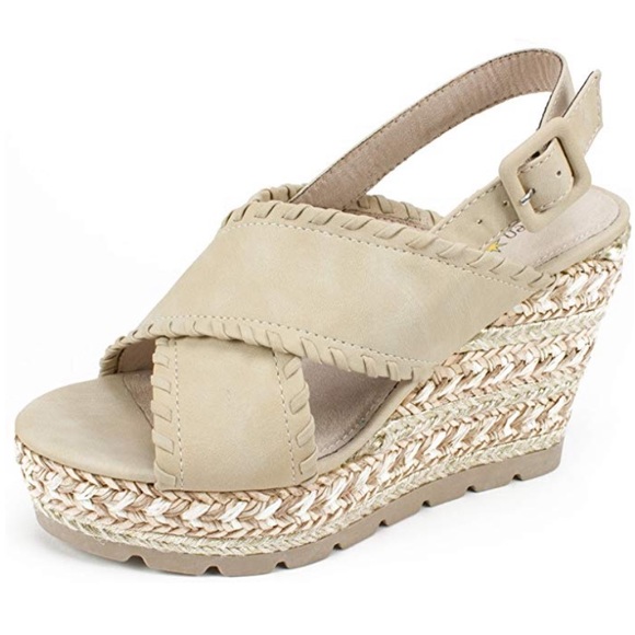 Seven Dials Shoes - New 7 Dials 9.5M Bohemian Metallic Wedge Sandals
